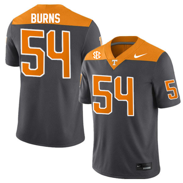 Men #54 Jordan Burns Tennessee Volunteers College Football Jerseys Stitched-Anthracite